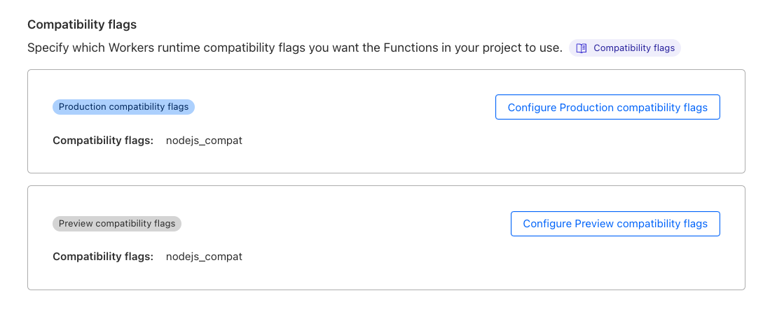 result of flags setting